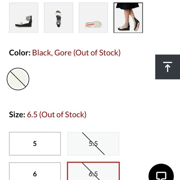 Sorel WOMEN'S CAMERON™ FLATFORM ANKLE STRAP WEDGE SANDAL sz 6.5 - Picture 5 of 13